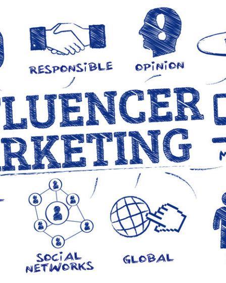 influencer marketing concept doodle